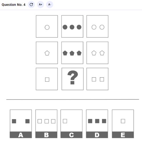 Exemple de question de raisonnement abstrait pour les examens GovJobs disponibles dans nos préparations